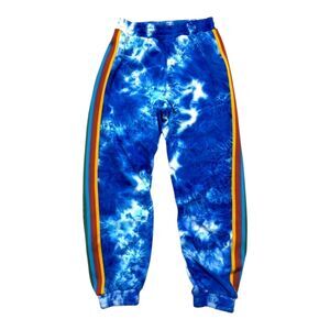 Farm Rio Tie Dye Rainbow Joggers Sweatpants High Rise Womens XS